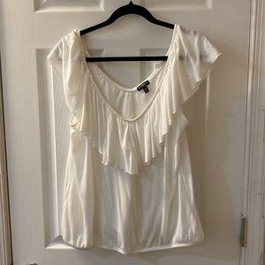 White sleeveless/off the shoulder top